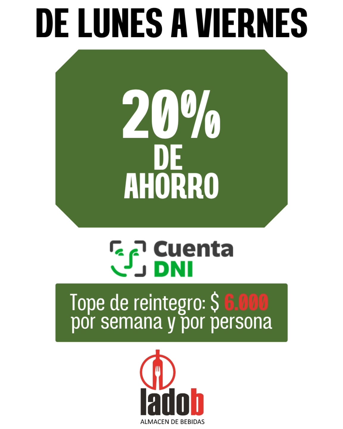 20% de ahorro con Cuenta DNI